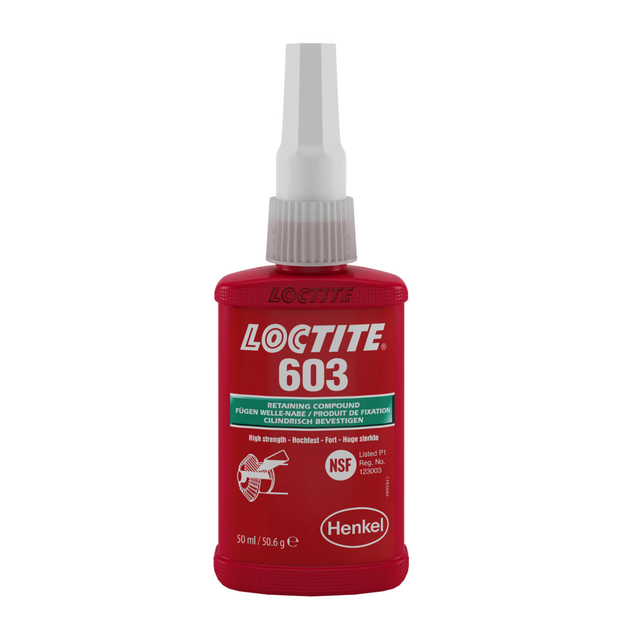 Фиксатор вал-втулочный быстроотверждаемый LOCTITE 603 50 мл LOCTITE ЮИ000007547