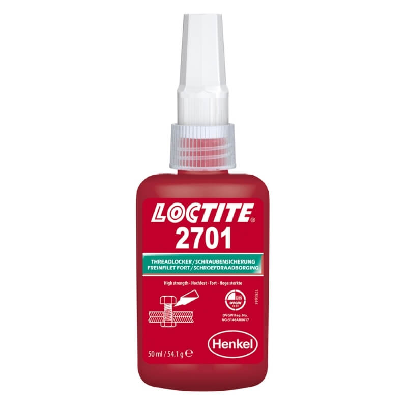 Фиксатор резьбовой высокой прочности для неактивных металлов LOCTITE 2701 5 мл LOCTITE BPM-2232
